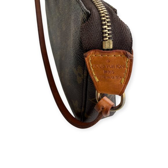 Authentic Louis Vuitton Monogram Pochette Accessories Mini Top Handle Bag - Picture 9 of 12